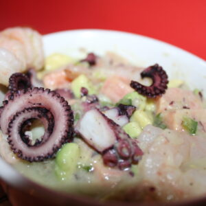 Ceviche simple de atún